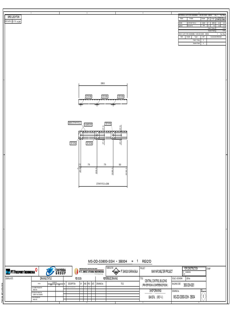 Tekla Structures Beam Detail Drawing | PDF