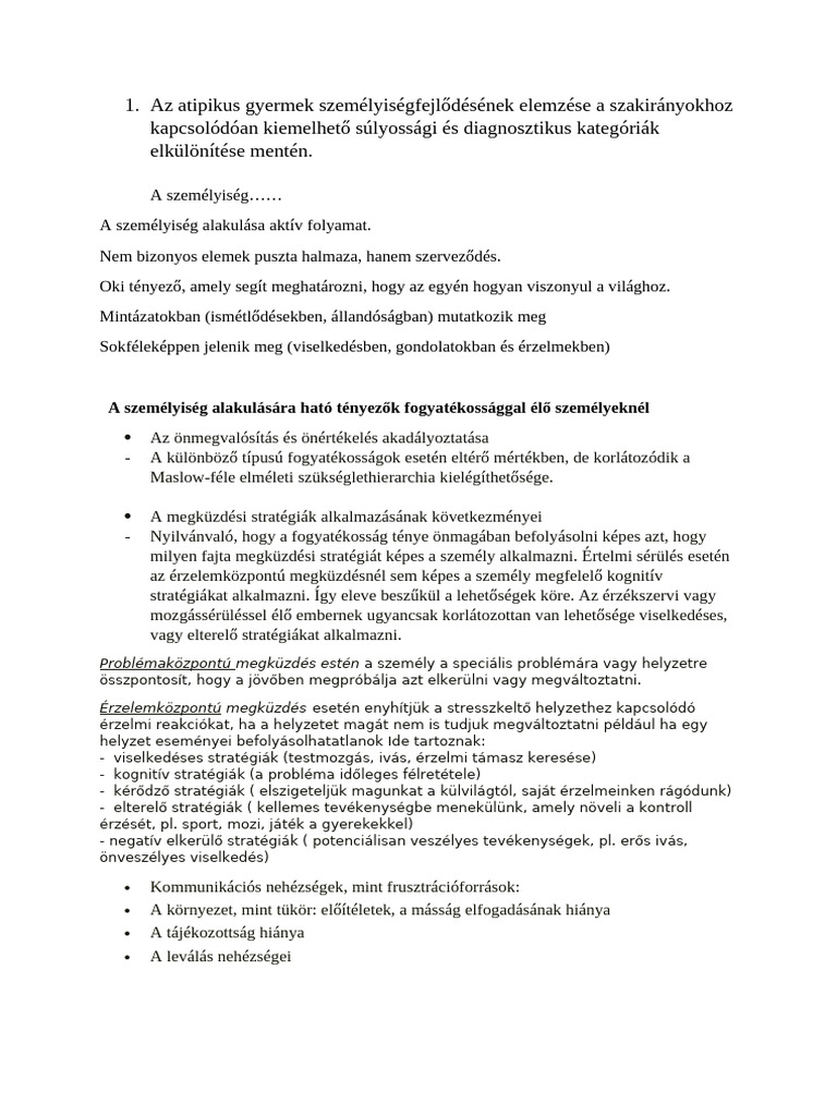 VI Tétel | PDF