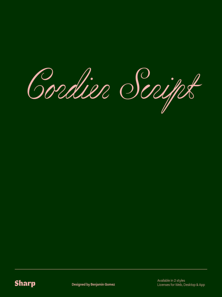Cordier Script Font Overview | PDF | Ornithology | Birds