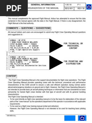 FMZ Pilot's Operating Manual 飛行機 操縦マニュアル Manual