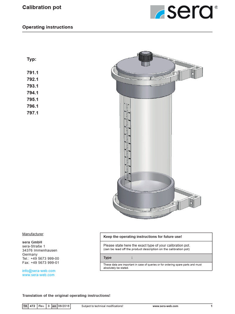 Calibration Pot en | PDF