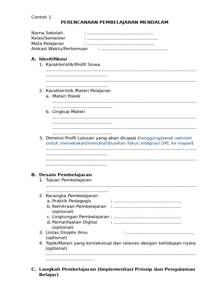 RPP PPM: Template Perencanaan Pembelajaran | PDF