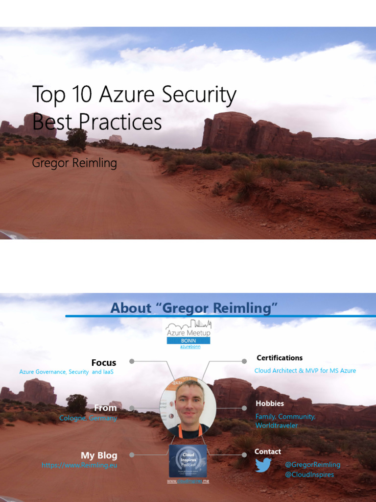 Top Azure Security Best Practices Guide | PDF | Microsoft Azure | Cloud ...
