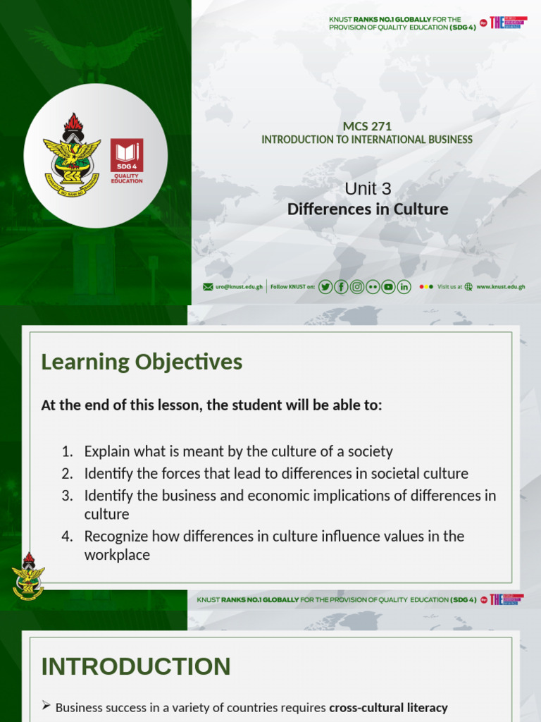 Cultural Norms and Business Ethics | PDF | Social Stratification ...