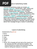 Layout of Advertising