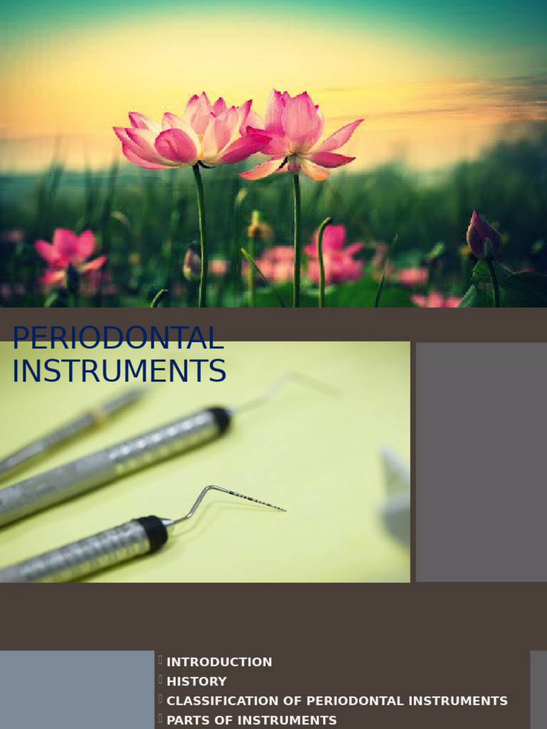 Overview of Periodontal Instruments | PDF | Periodontology | Dentistry ...