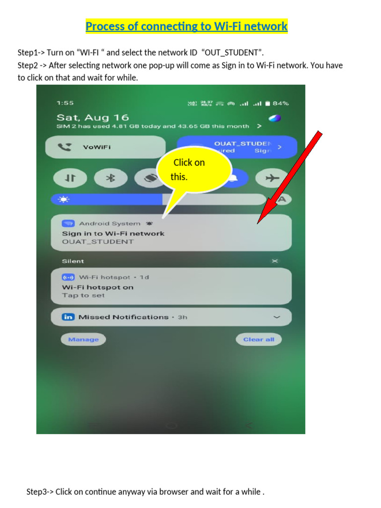 Connect to Campus Wi-Fi Network Guide | PDF