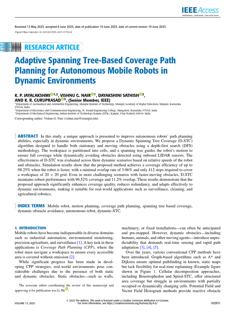 Adaptive Spanning Tree-Based Coverage Path Planning for Autonomous ...