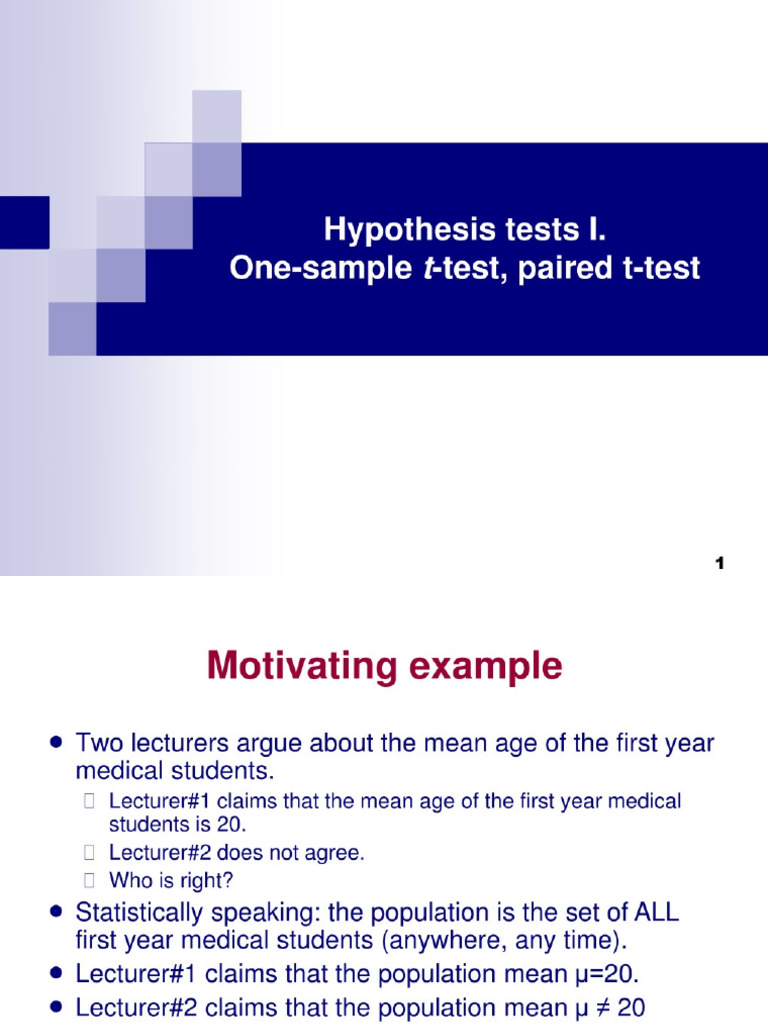 Hyp Testing Matl | PDF