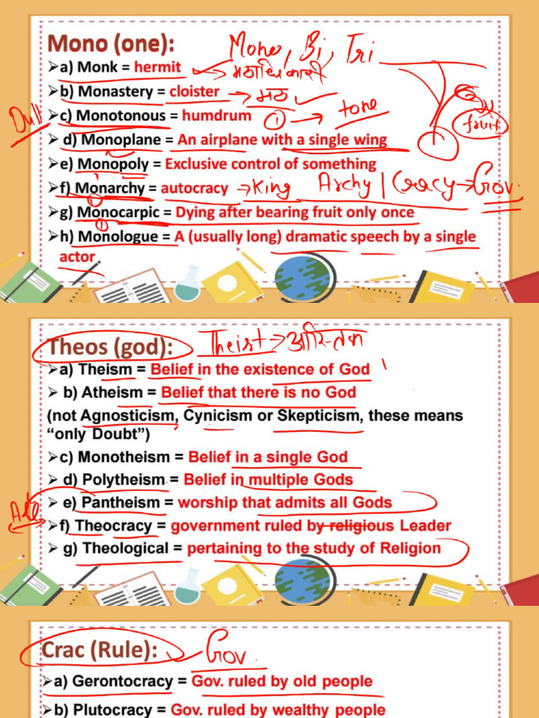 Root Words Class 07 | PDF