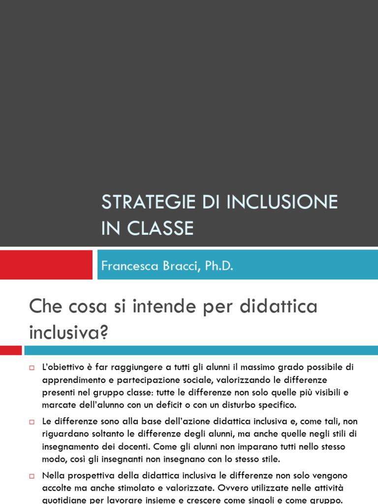 Strategie Di Inclusione | PDF