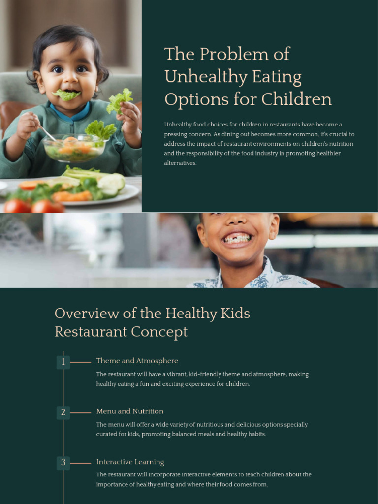 The Problem of Unhealthy Eating Options For Children | PDF ...