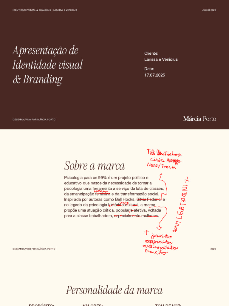 Apresentação de Identidade Visual & Branding - LARISSA E VENÍCIUS | PDF ...