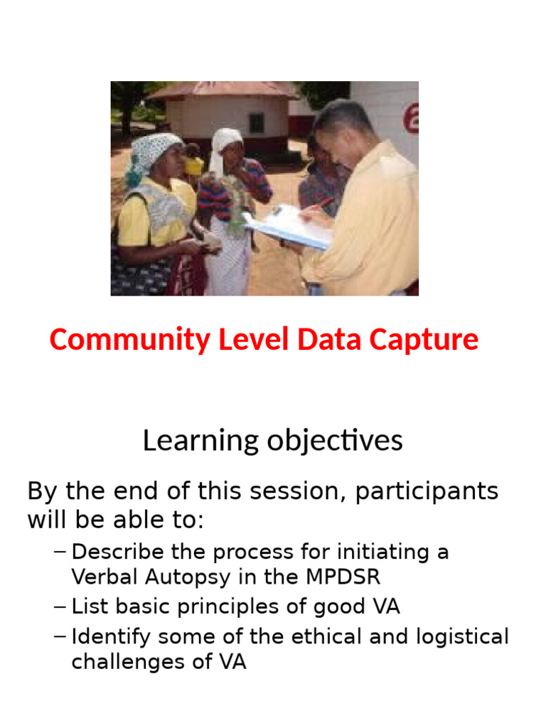 6 Community Level Data Capturing of MPDs | PDF | Informed Consent ...