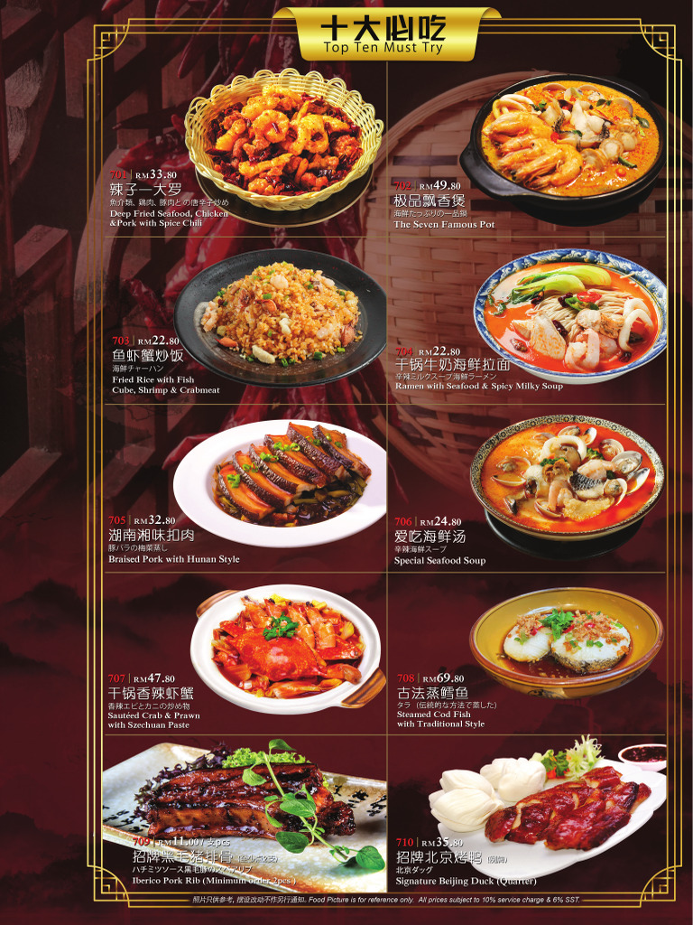 The Seven Menu | PDF