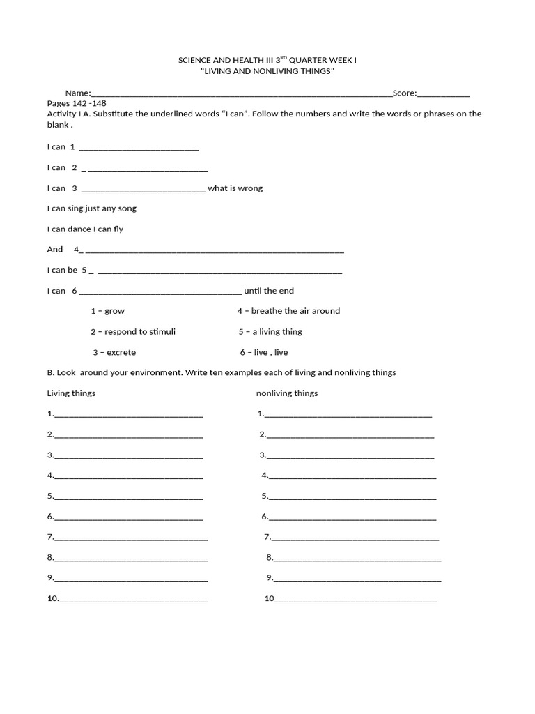 Science and Health III 3rd Quarter Week I | PDF | Reproduction | Plants