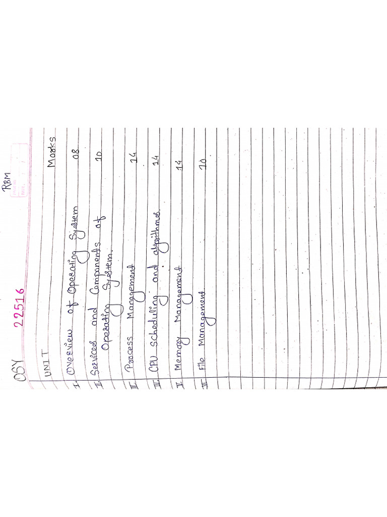 OSY Notes-1 | PDF