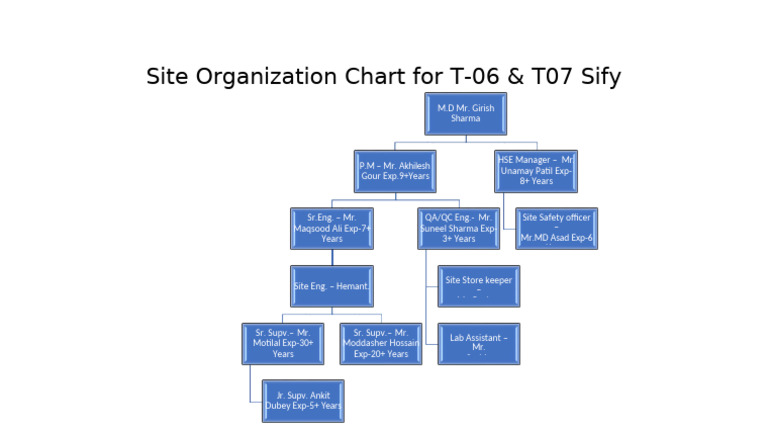 Site Organisation Chart | PDF