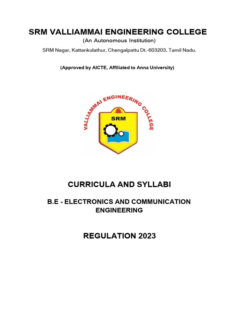 r2023 Ece Curricula and Syllabi | PDF | Engineering | Mixed Signal  Integrated Circuit