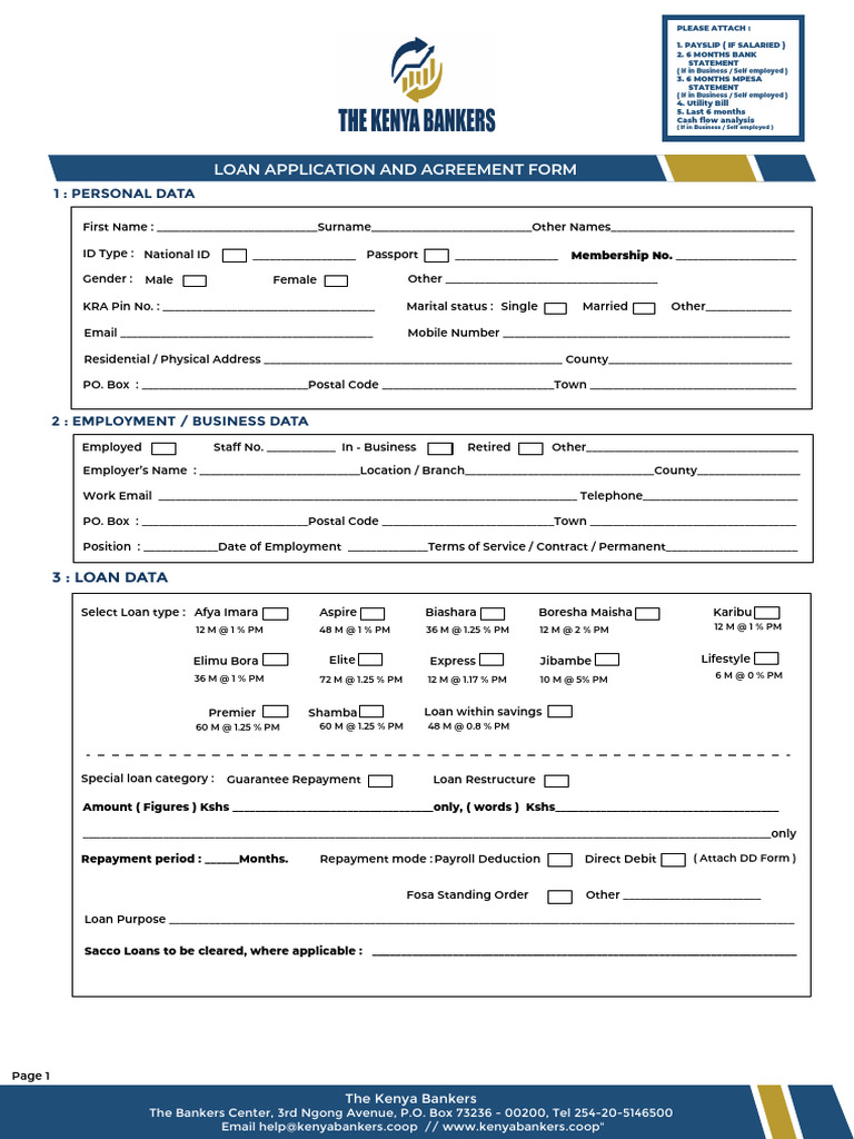 Loan Application Form 08 For Printing | PDF | Loans | Interest