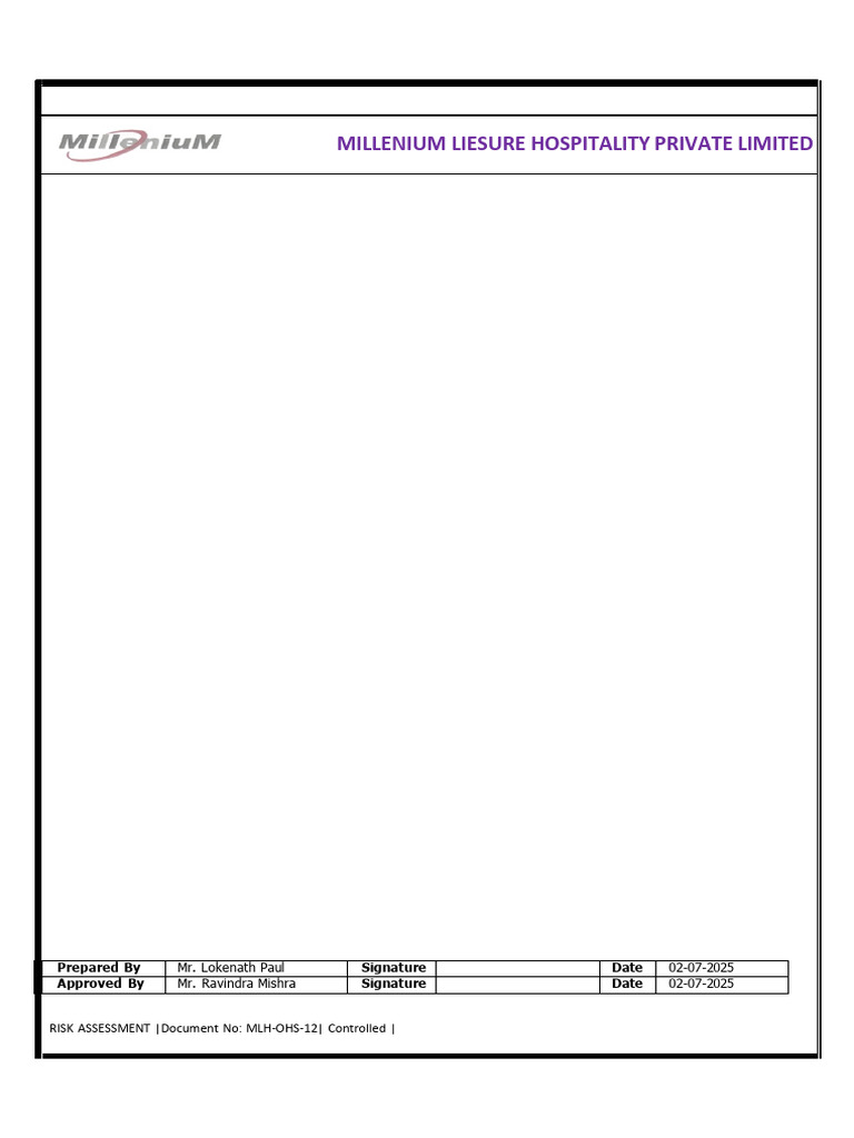 Risk Assessment Manual for OHS | PDF | Risk | Occupational Safety And ...