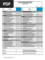 Daily Supervisor Safety Checklist | PDF
