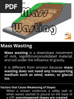 Types of Mass Wasting Explained | PDF | Erosion | Soil