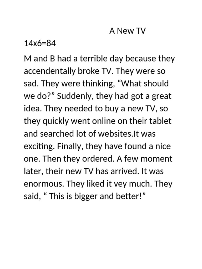 KET Story Writing | PDF