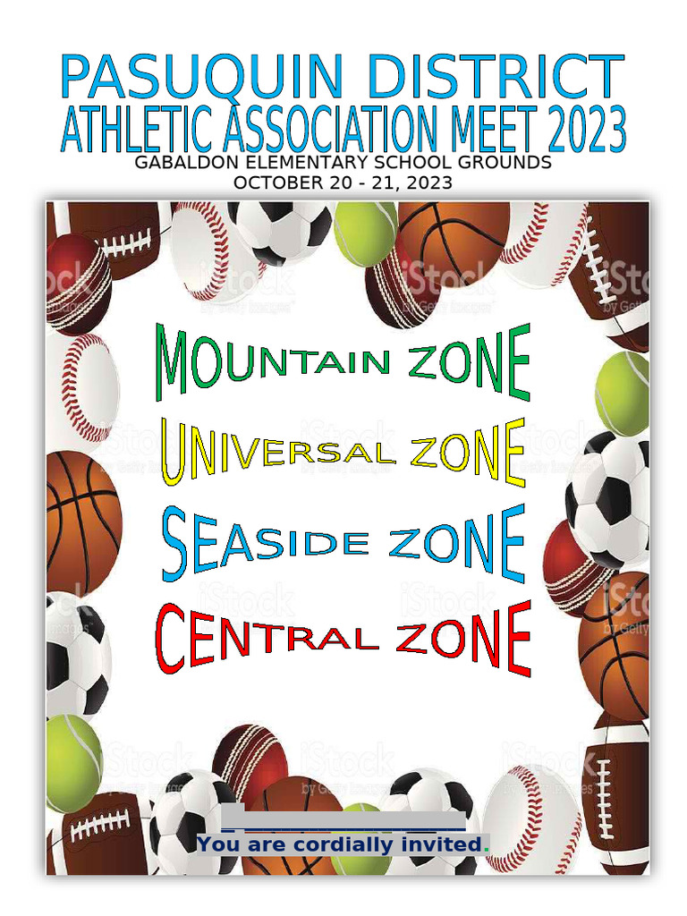 District Athletic Meet Program 2023 | PDF | Sports