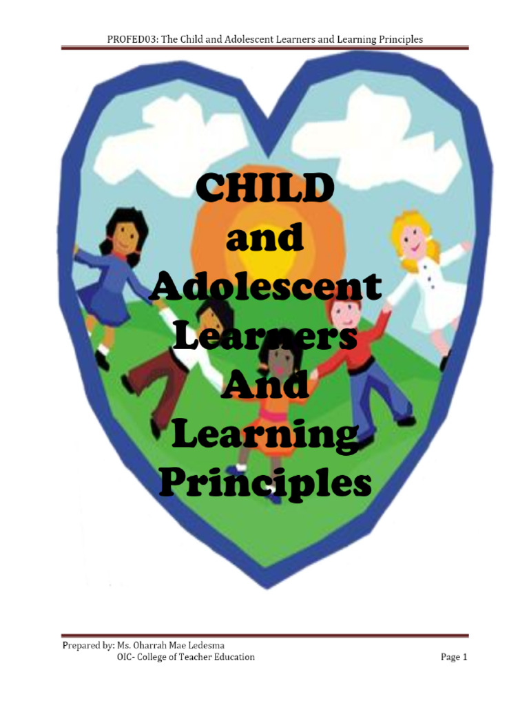 Child & Adolescent Development - Learning Principles | PDF