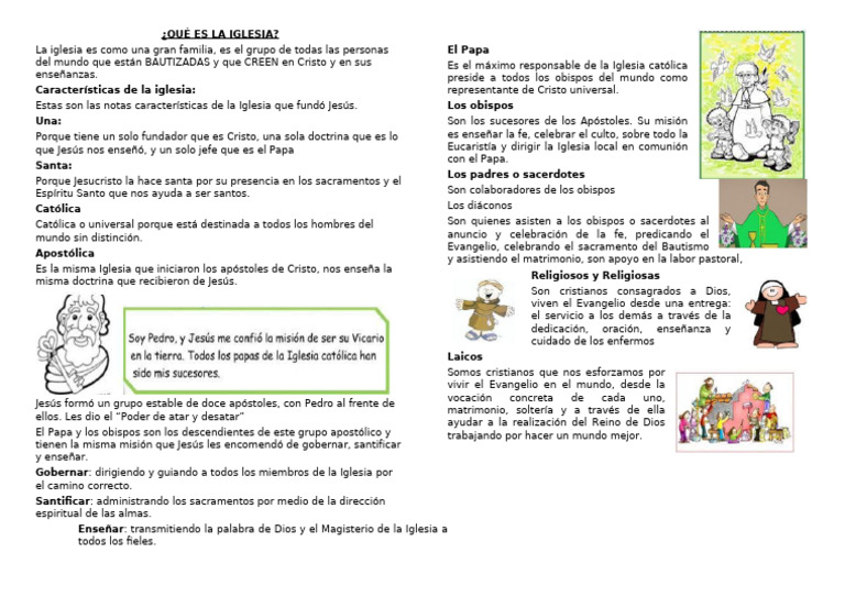 La Iglesia: Fundamentos y Estructura | PDF | Iglesia Católica | Cristo ...