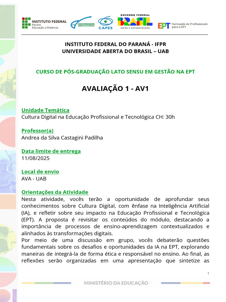 Impacto da IA na Educação Profissional | PDF | Desenvolvimento ...