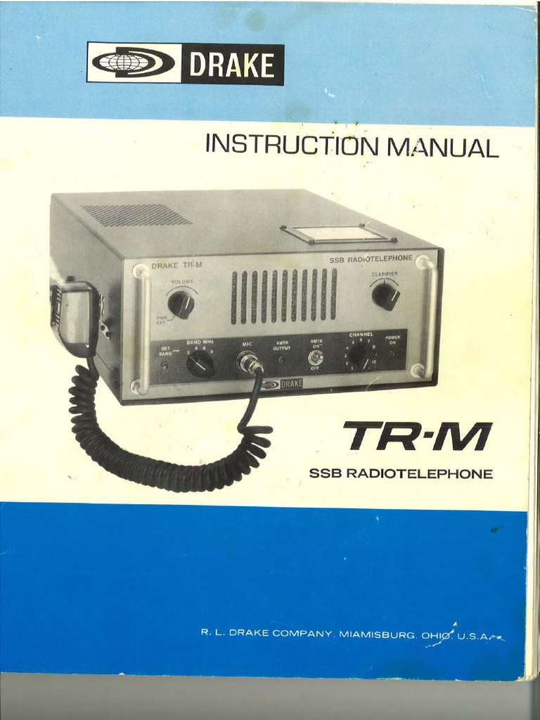 Drake - TR-M User Manual | PDF