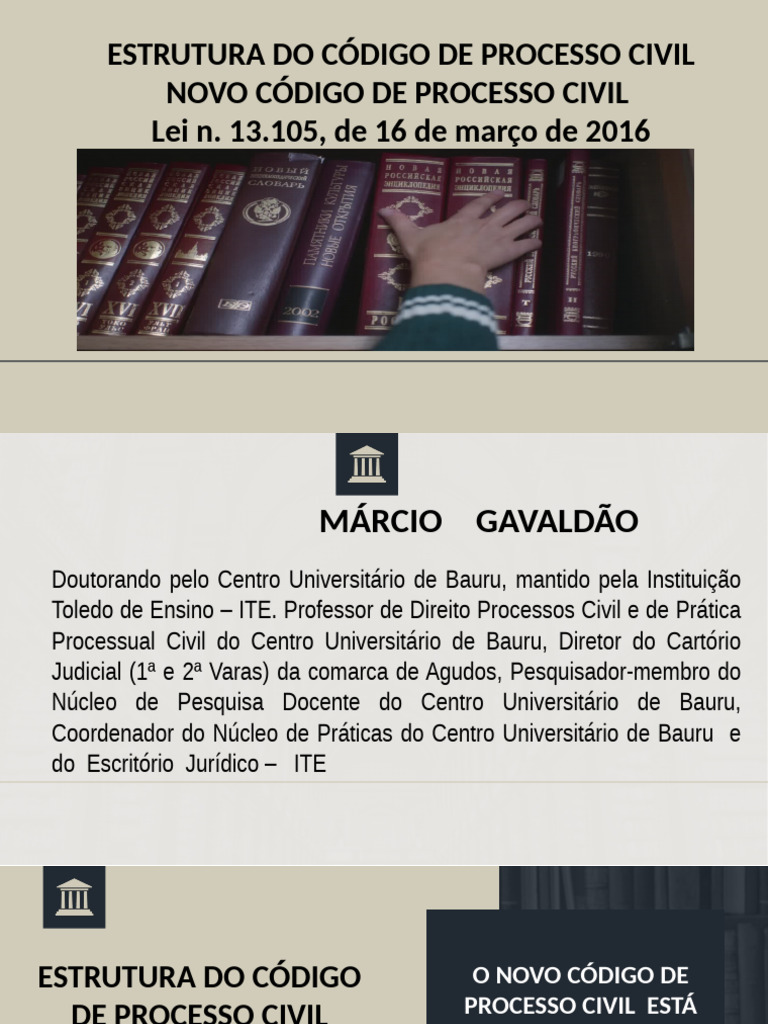 Estrutura Do Código de Processo Civil - 2024-FS | PDF | Processo civil ...
