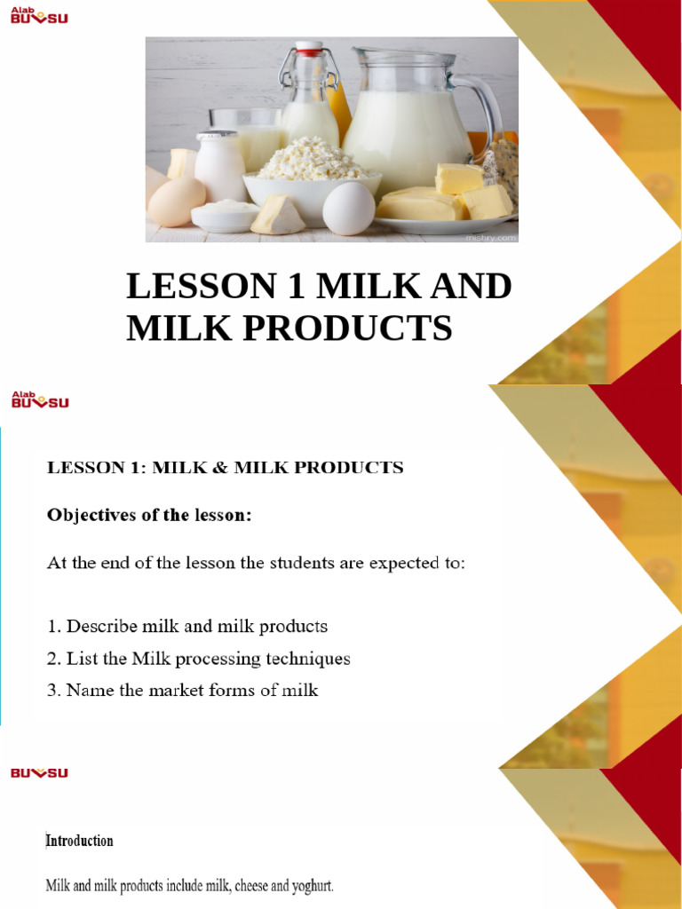 Understanding Milk and Its Products | PDF | Milk | Probiotic