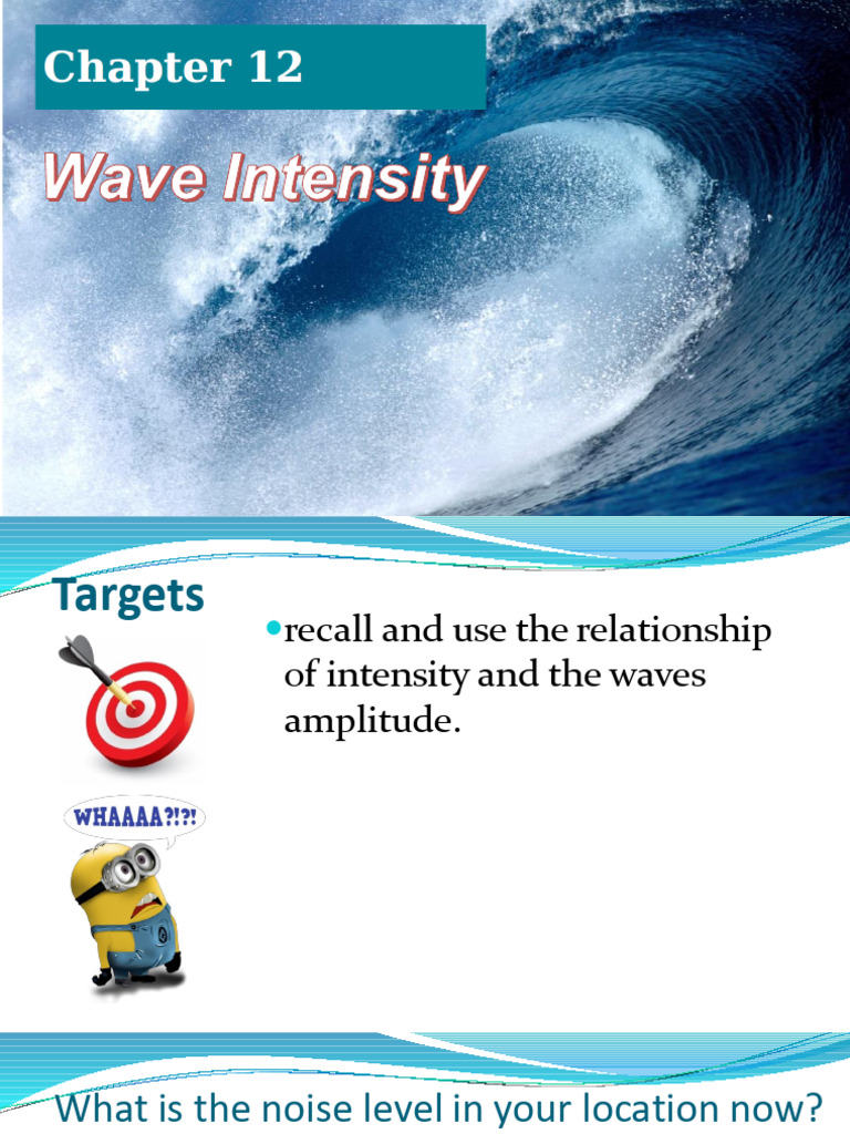 Understanding Wave Intensity and Energy | PDF