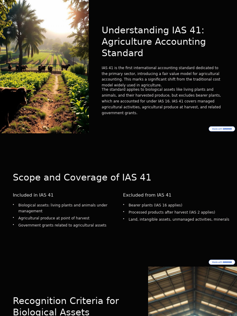 IAS 41: Agriculture Accounting Guide | PDF | Fair Value | Financial ...