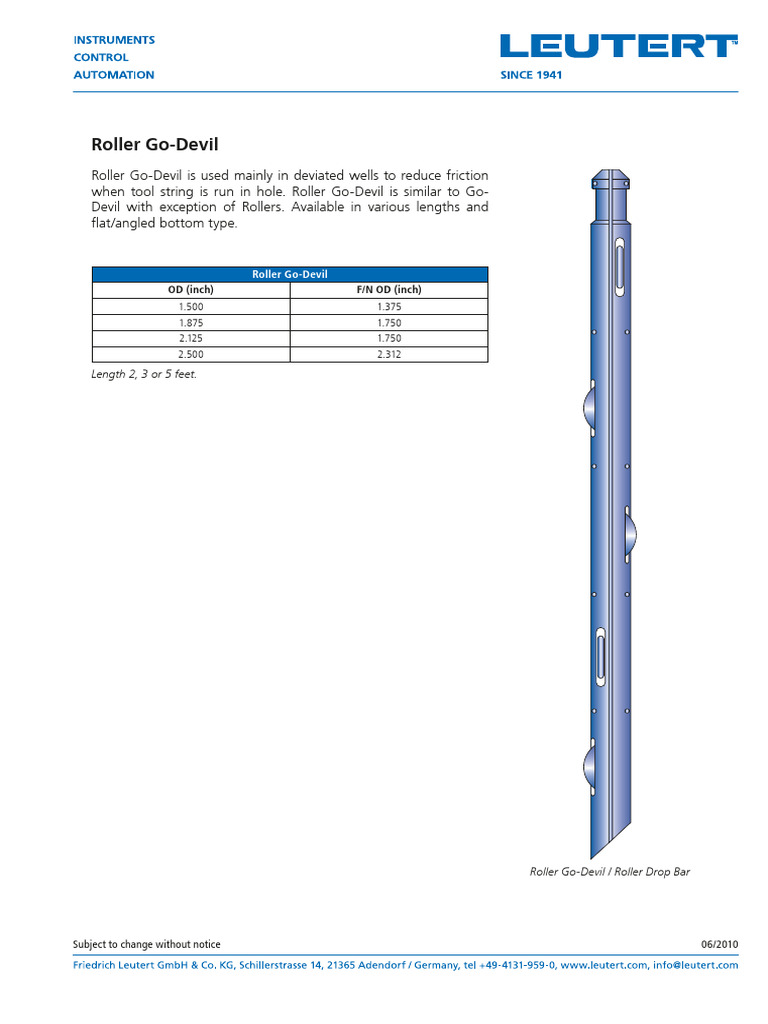 Roller Go Devil | PDF