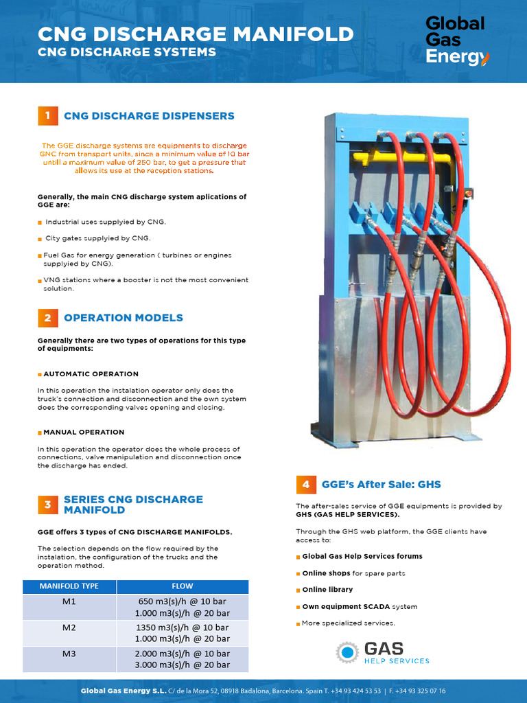 CNG Discharge Manifold Operations Guide | PDF | Gases | Gas Technologies