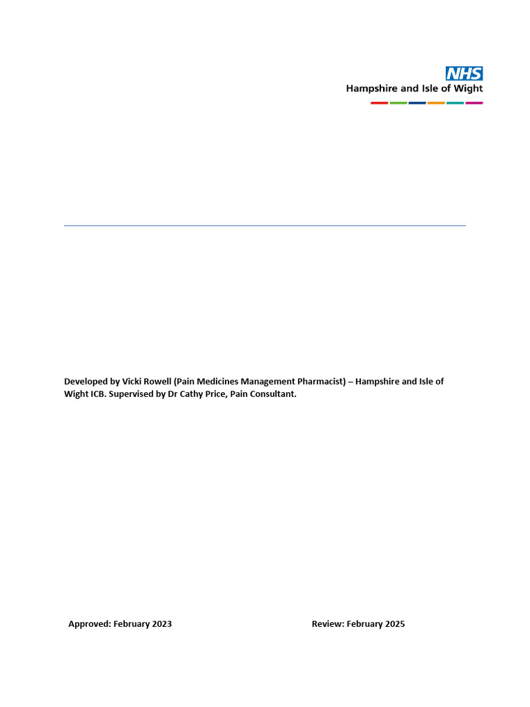 Chronic Pain Management Guidelines | PDF | Opioid | Nonsteroidal Anti ...