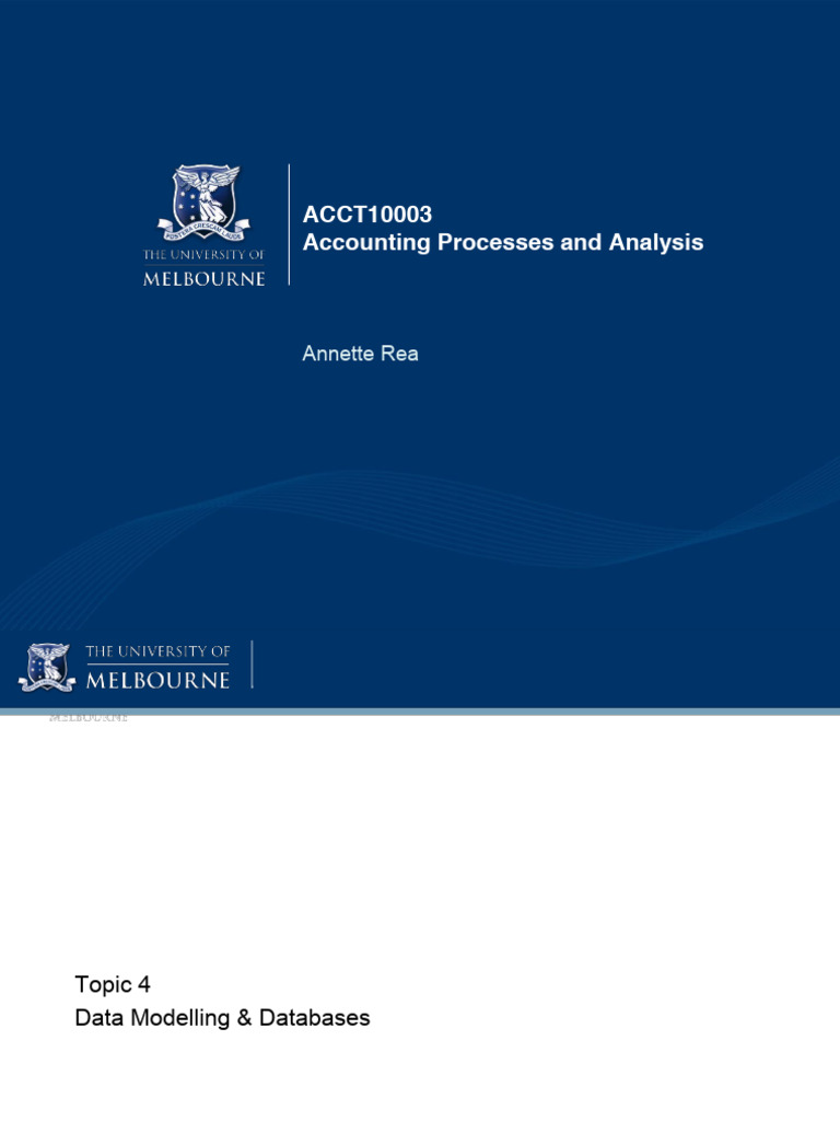 Data Modelling in Accounting Systems | PDF | Data Model | Data