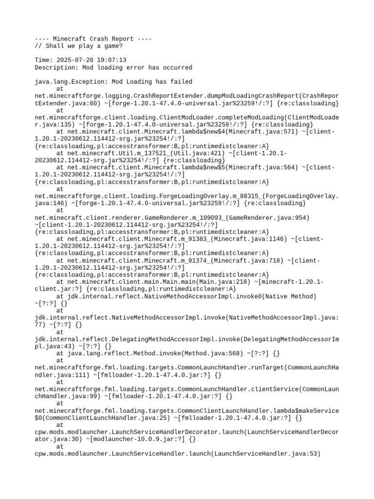 Mod Loading Error: Missing Collective 7.91 | PDF | Computer ...