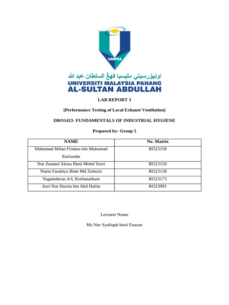 Lab Report 3 Group 5 Lev | PDF | Duct (Flow) | Flow Measurement