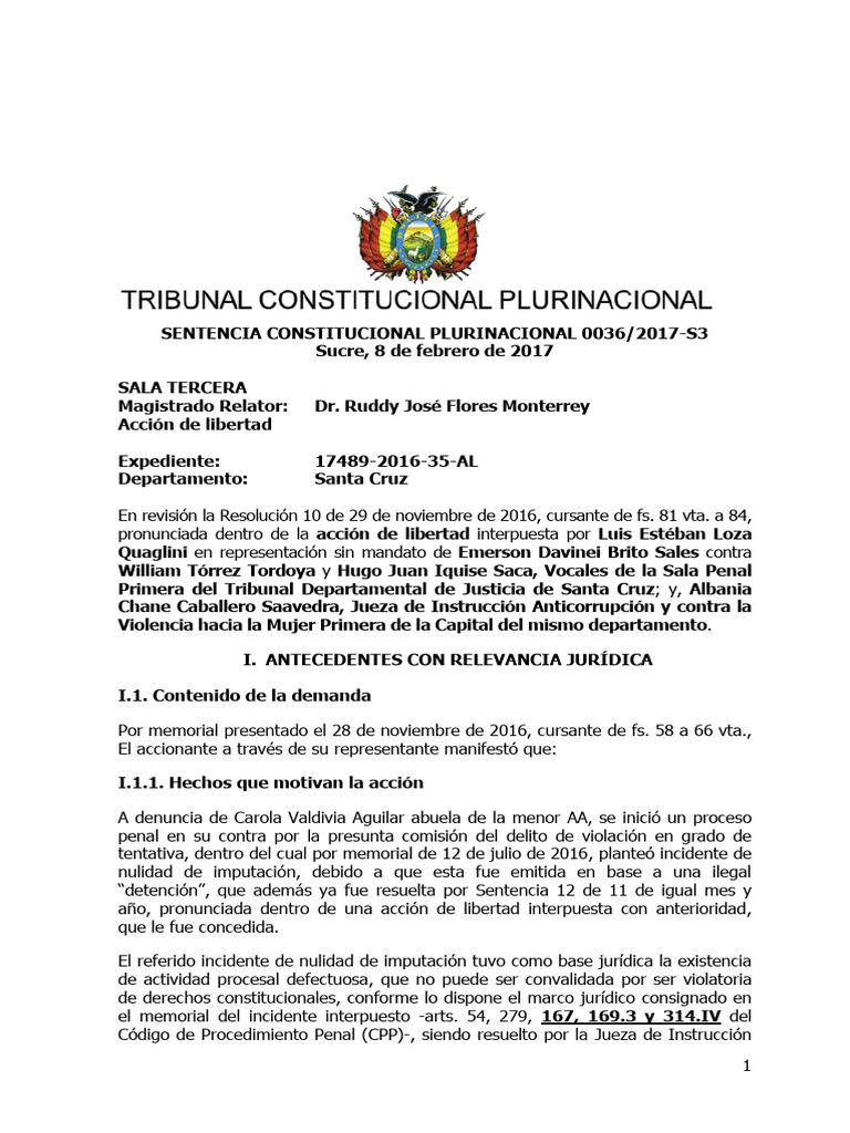 0036 2017-S3 | PDF | Debido al proceso | Apelación