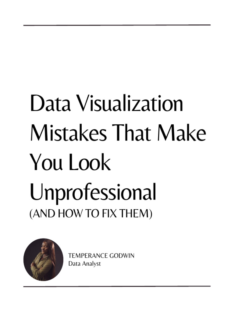 Data Visualization Mistakes To Avoid Pdf