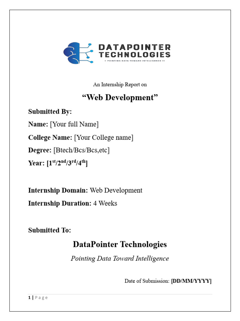 Internship Report Sample | PDF | User Interface Design | Design