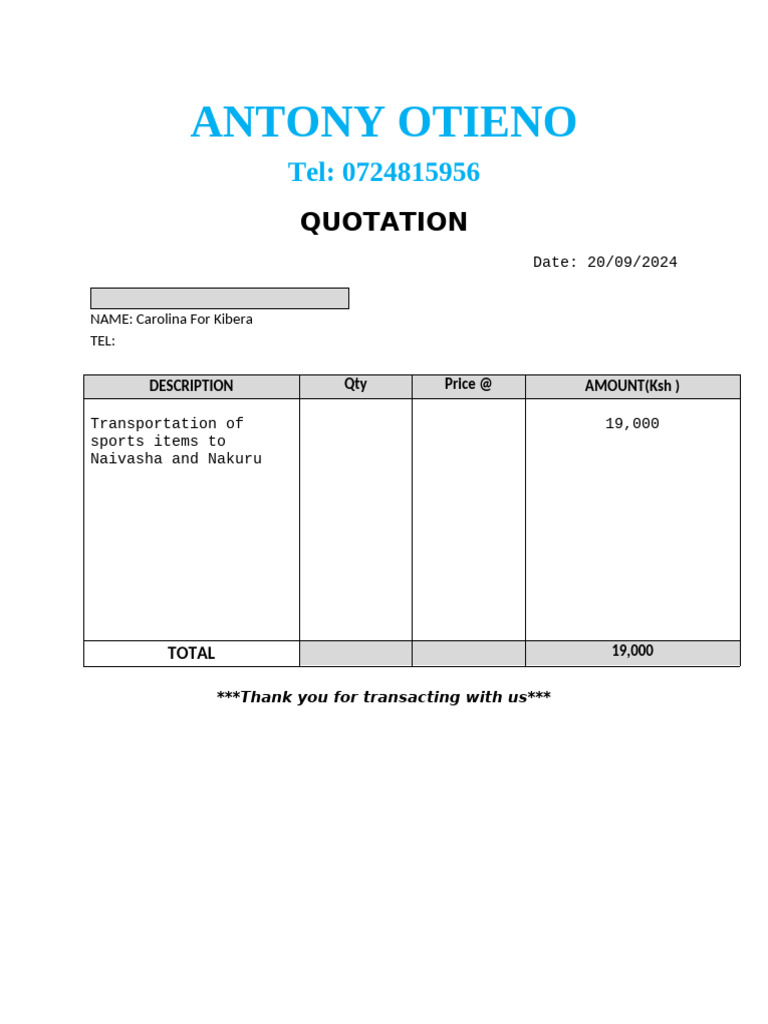 Quotation CFK Feb 2021 | PDF