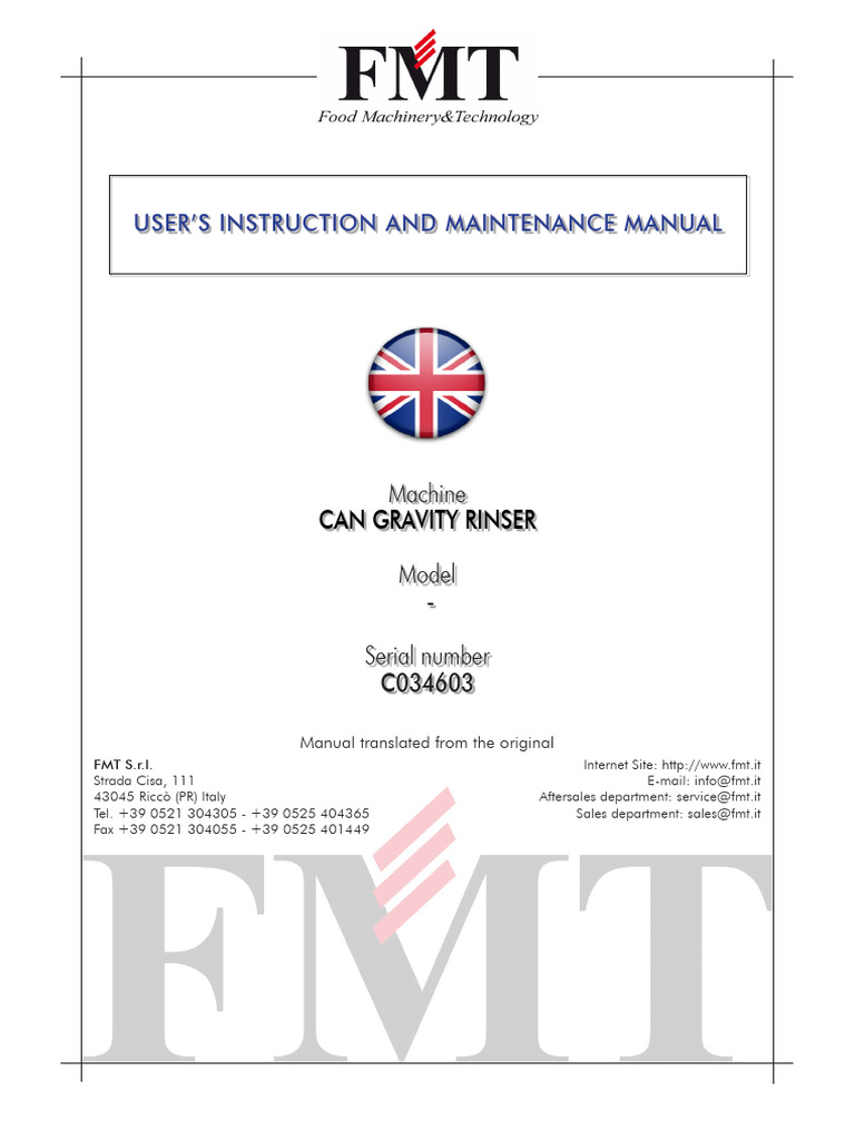 C034603 Manual Use and Maintenance - Ing | PDF | Personal Protective ...