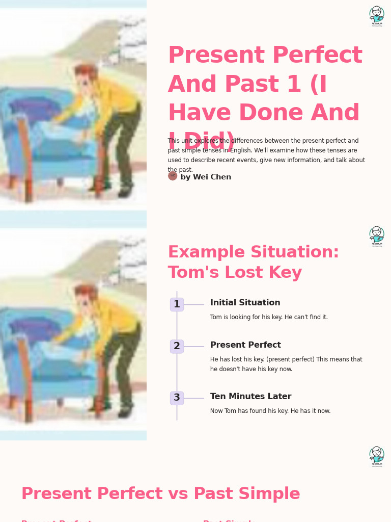 Present Perfect vs Past Simple Explained | PDF | Grammatical Tense ...