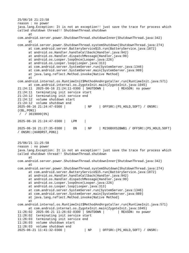 Android Shutdown Logs Analysis | PDF | Embedded Linux Distributions ...
